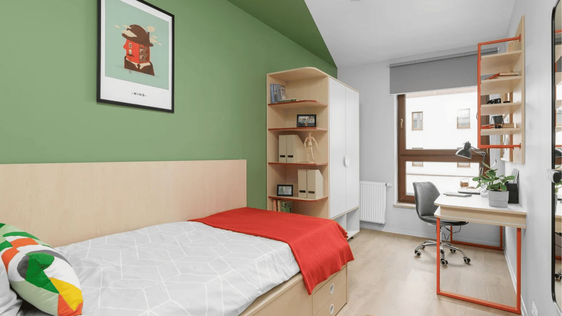 Pokój jednoosobowy komfort w apartamencie trzypokojowym